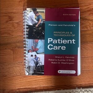 Patient Care Principles & Techniques Spiral Notebook - Teal and Burgundy